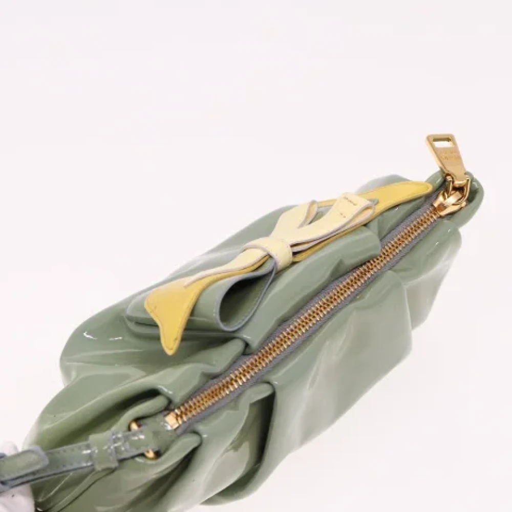 Prada Vintage Pre-owned Canvas pouches Green Dames