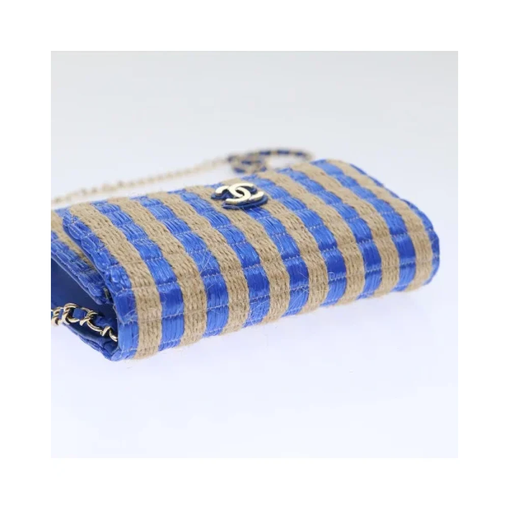 Chanel Vintage Pre-owned Canvas chanel-bags Blue Dames