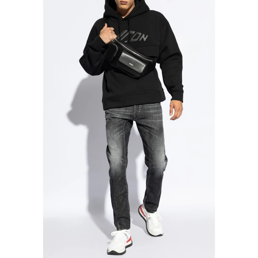 Dsquared2 Sweatshirt met logo Black Heren