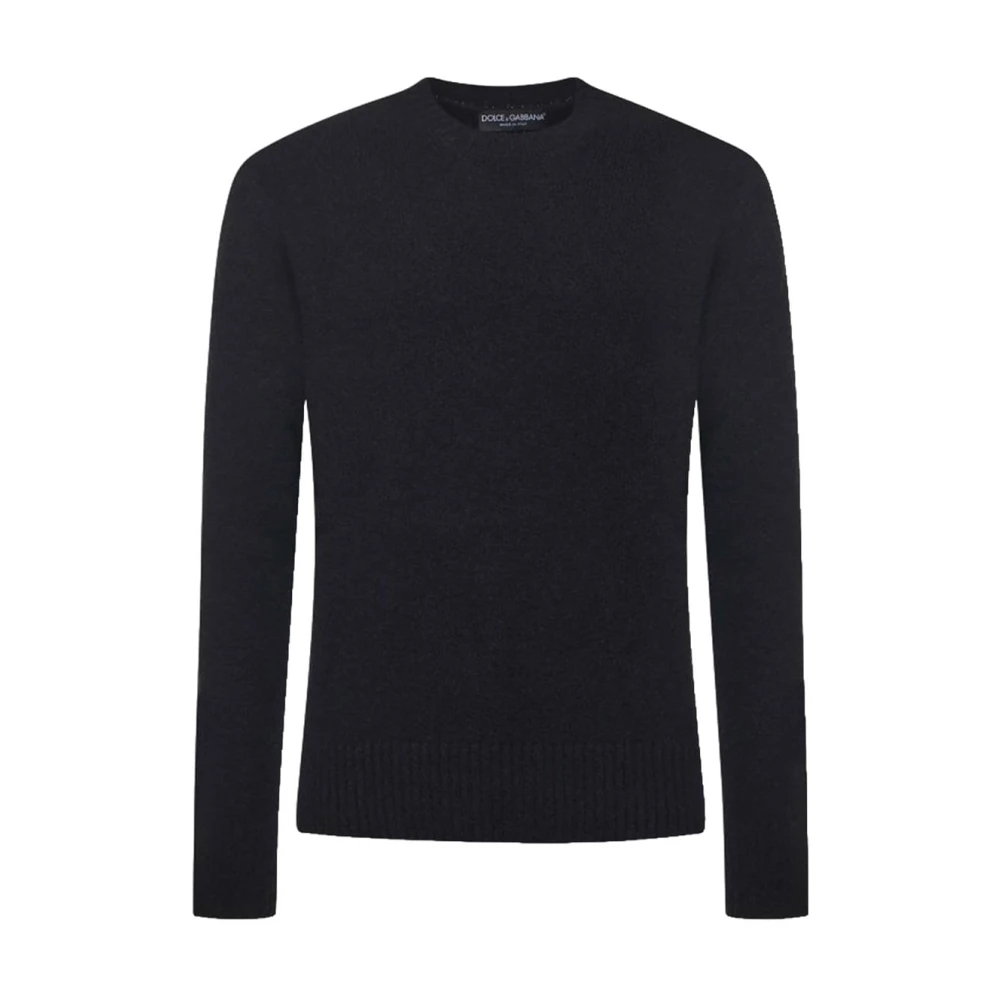 Dolce & Gabbana Men's Black Basic Wool Blend Sweater