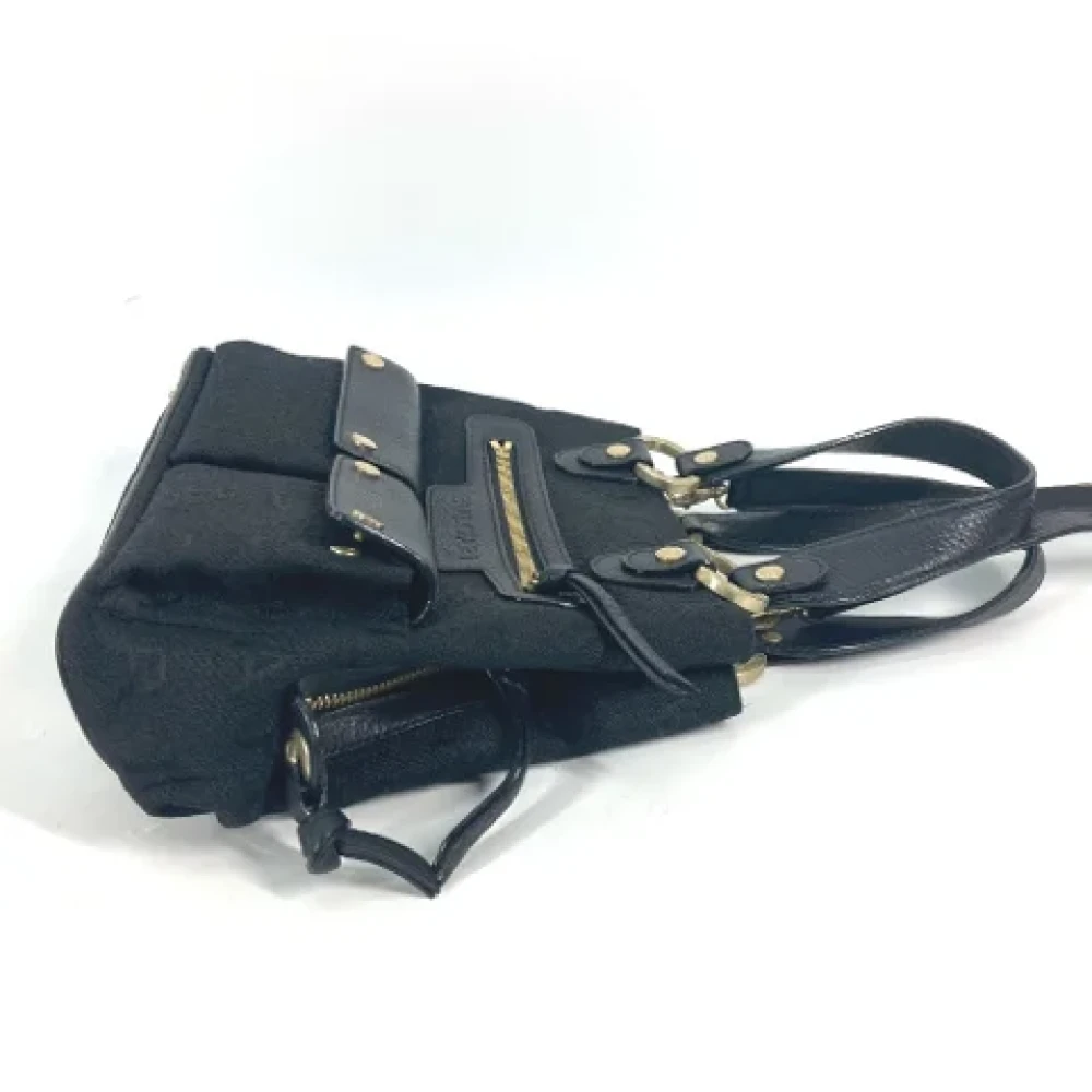 Bvlgari Vintage Pre-owned Leather handbags Black Dames