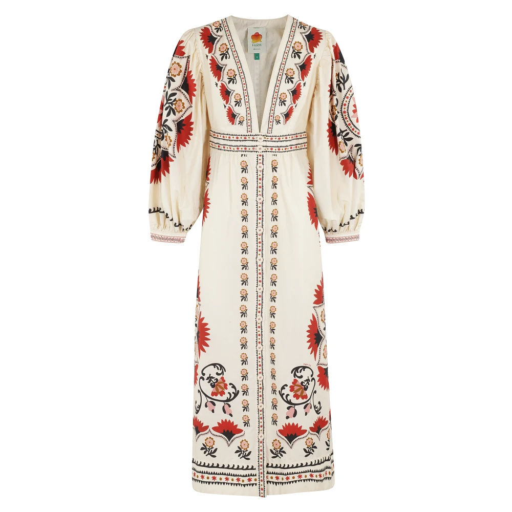Farm Rio Elegante Maxi Jurk voor Vrouwen Multicolor Dames