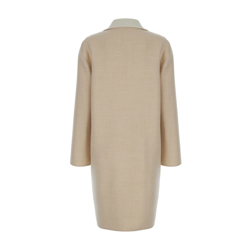 Eleventy Omkeerbare Beige Jas Beige Dames