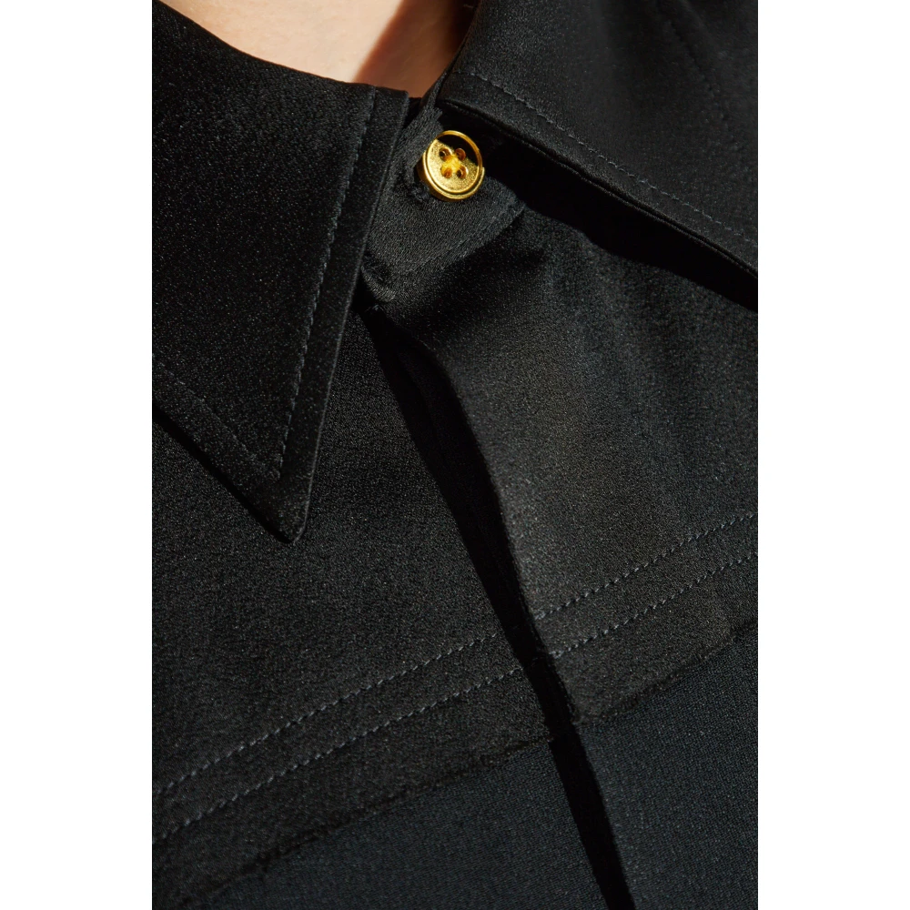 Ami Paris Mouwloos Overhemd Black Dames