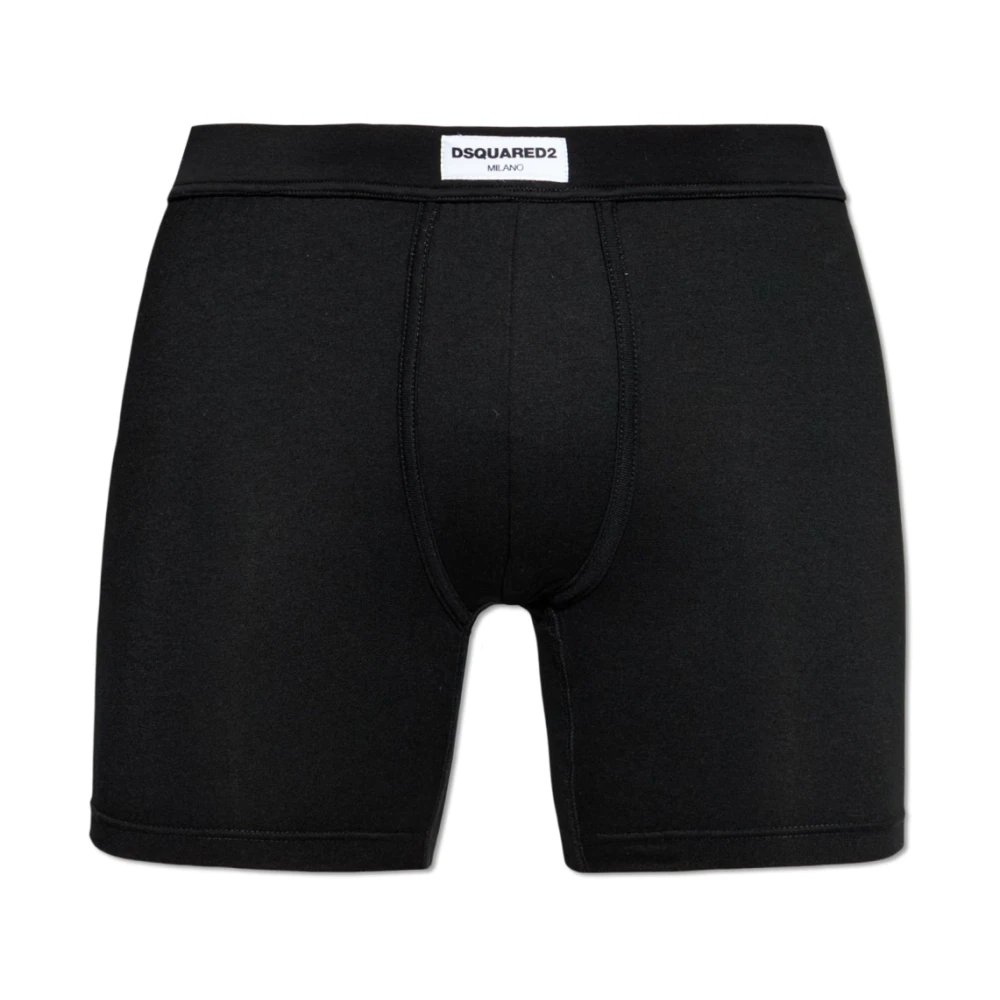 Dsquared2 Mannelijk Zwart Ondergoed Heren, Xl, Logo Boxers