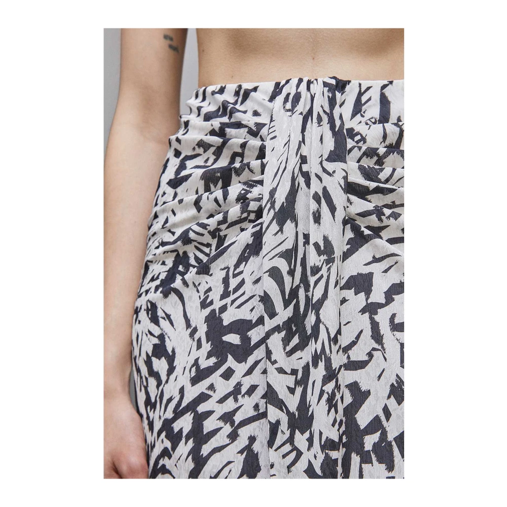 PATRIZIA PEPE Gedrapeerde Rok Art. 8G0428A463 Black Dames