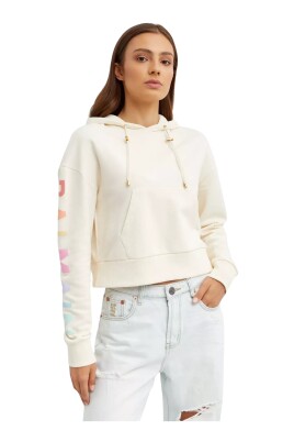 sweat-a-capuche-logo-arc-en-ciel-coupe-courte