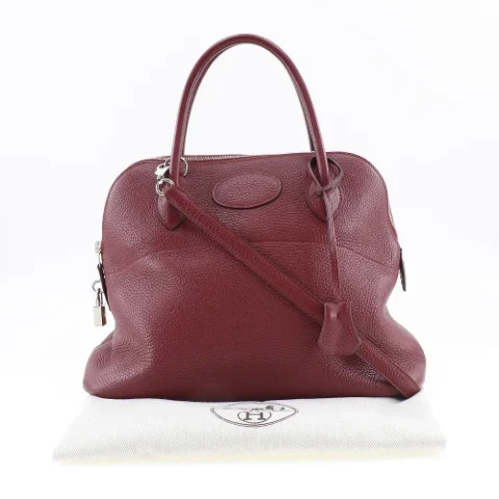 Hermès Vintage Pre-owned Leather handbags Red Dames
