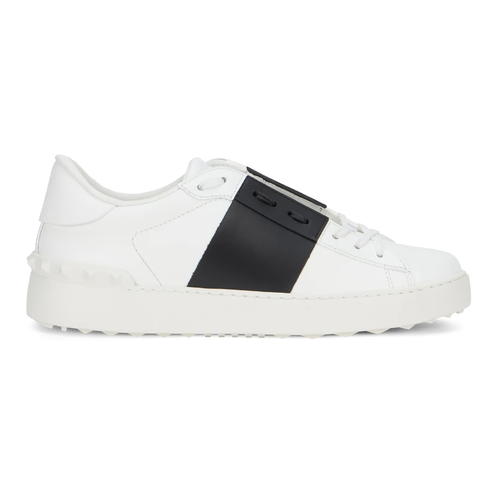 Valentino Garavani Women's White Sneakers, 7 Uk, Open Low-Top Trainers