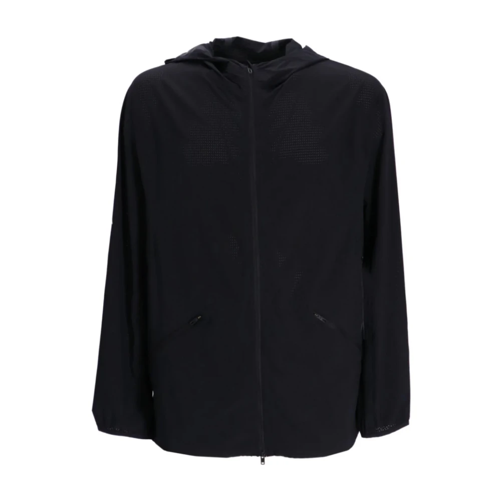 Y-3 Zwarte Ripstop Capuchon Hardloopjas Black Heren