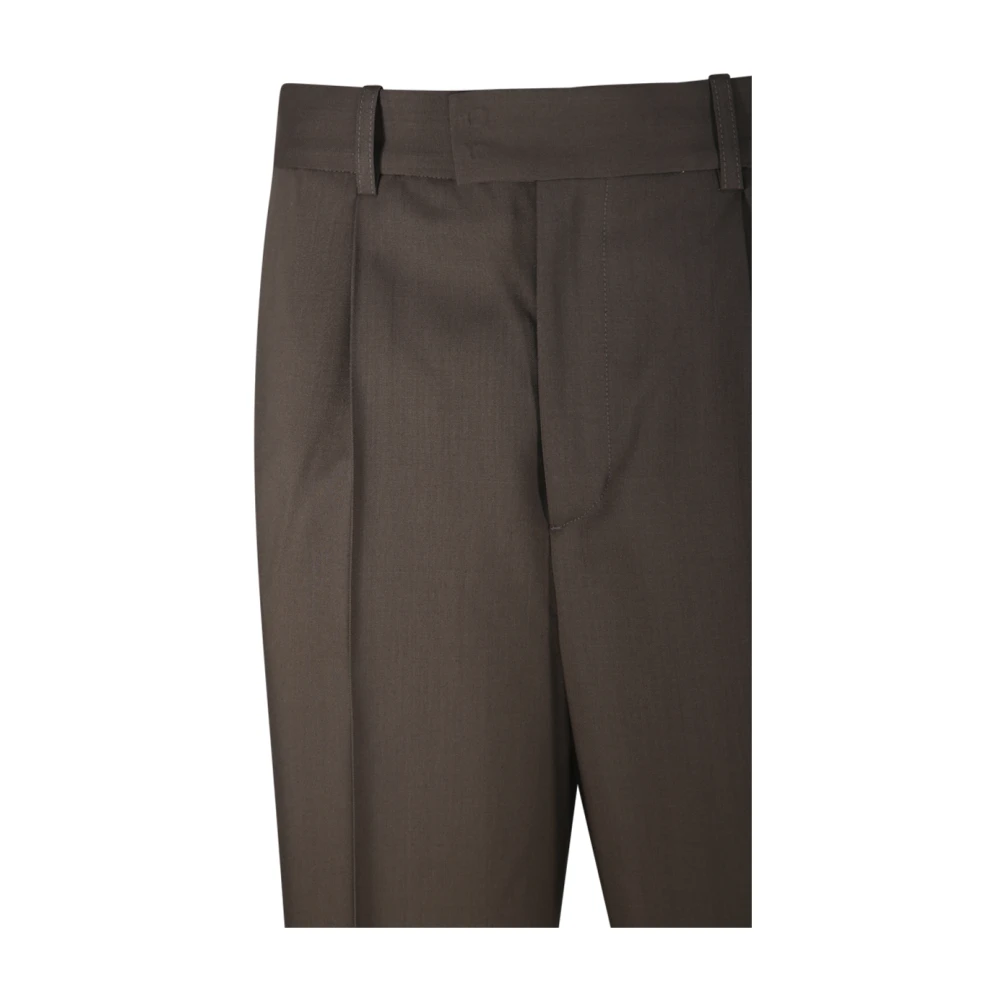 Róhe Aarde Geplooide Broek Brown Dames