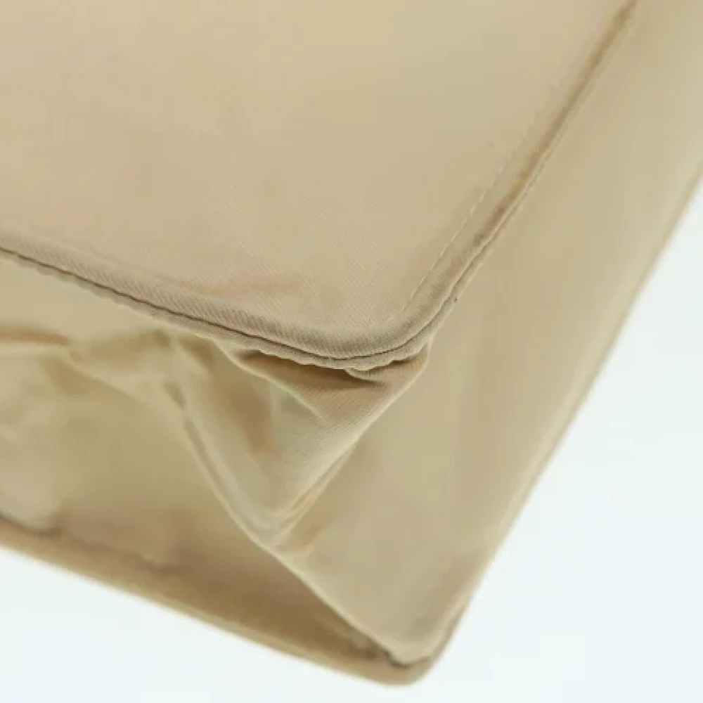 Chanel Vintage Pre-owned Canvas chanel-bags Beige Dames