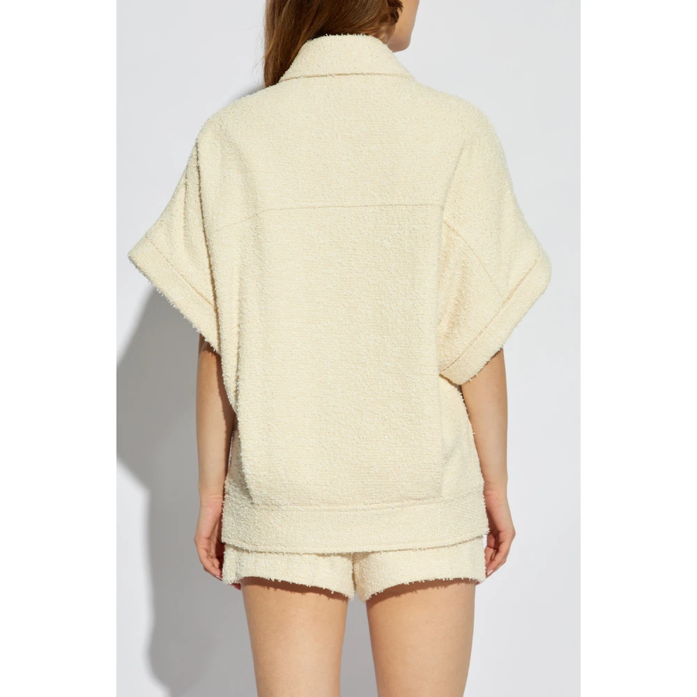 IRO Tweed shirt Neline Beige Dames