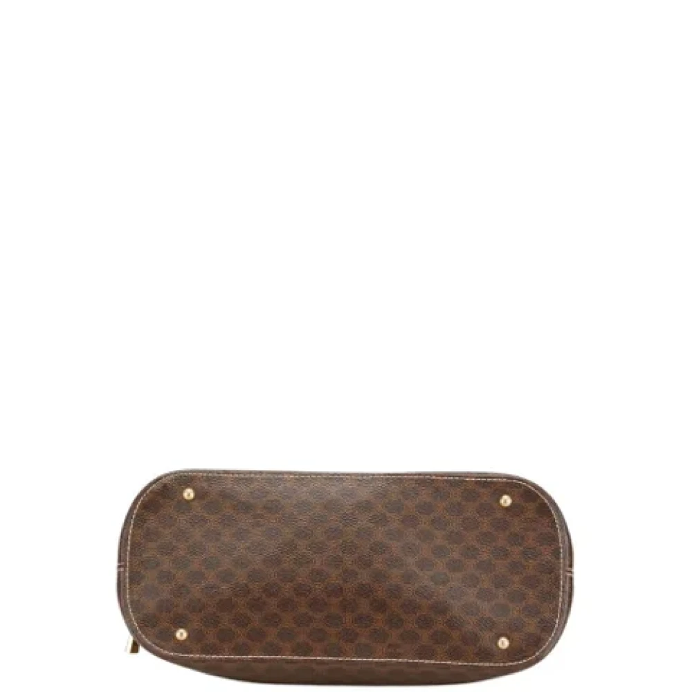 Celine Vintage Pre-owned Leather handbags Brown Dames