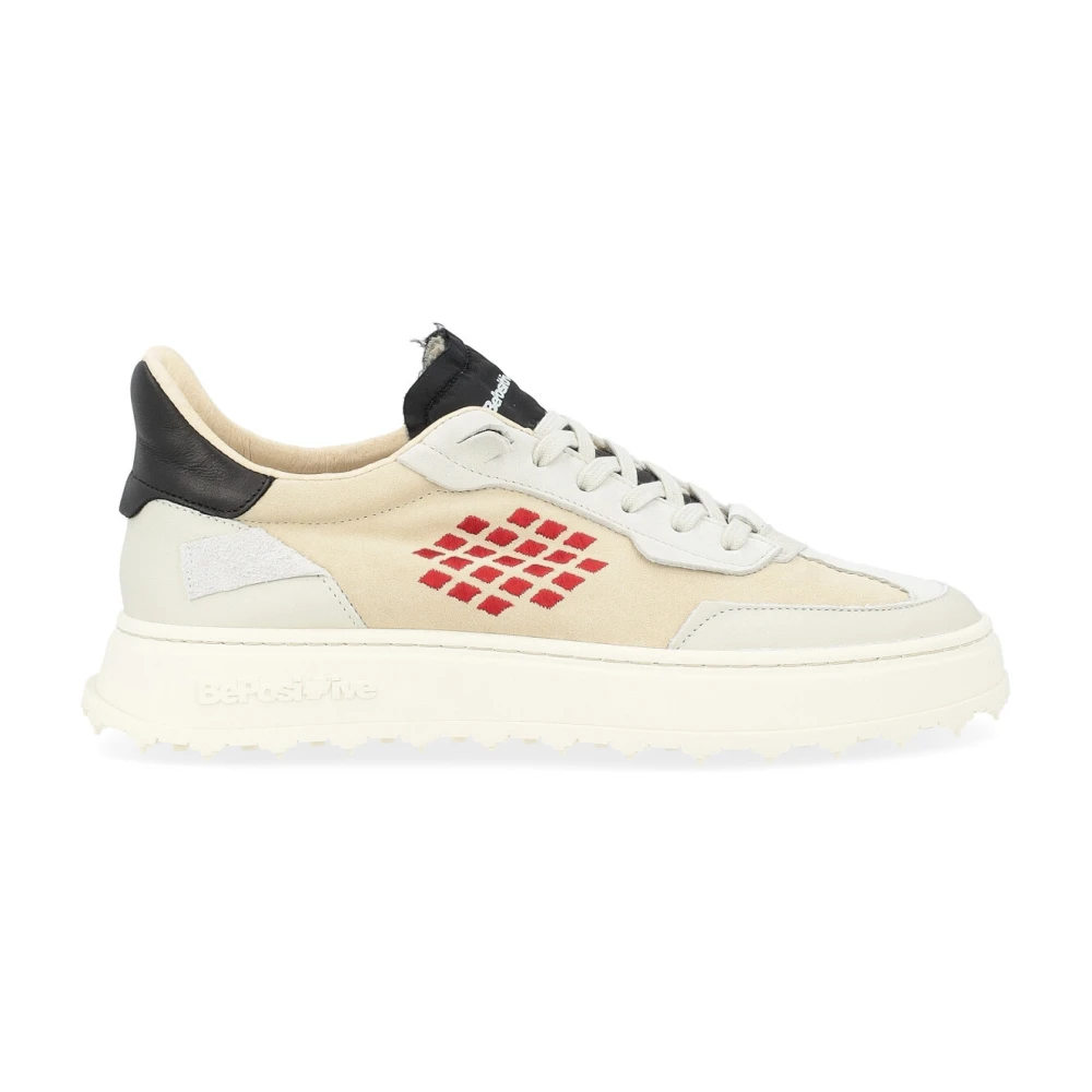 Be Positive Cuprace Basket Sneaker in Beige en Wit Beige Heren