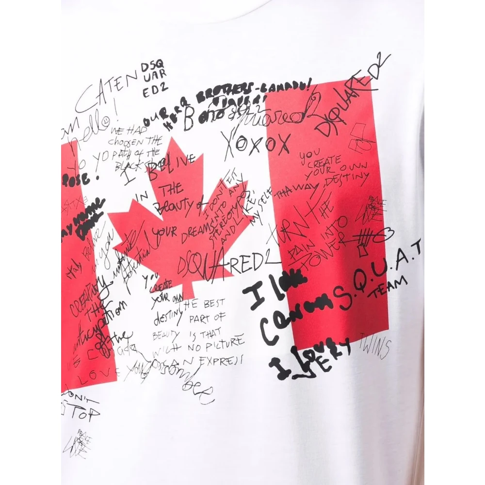 Dsquared2 Casual T-shirt Collectie White Heren