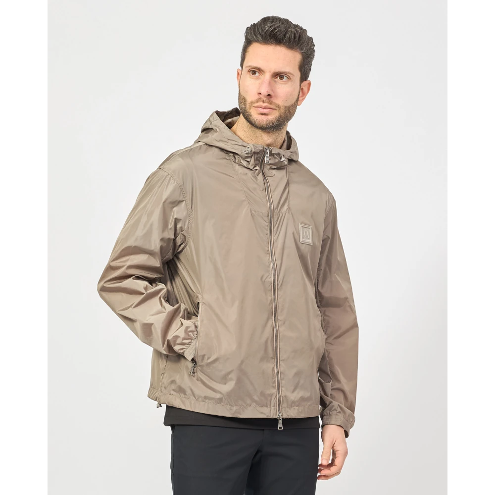 Armani Exchange Bruine Lente Hooded Jas Brown Heren