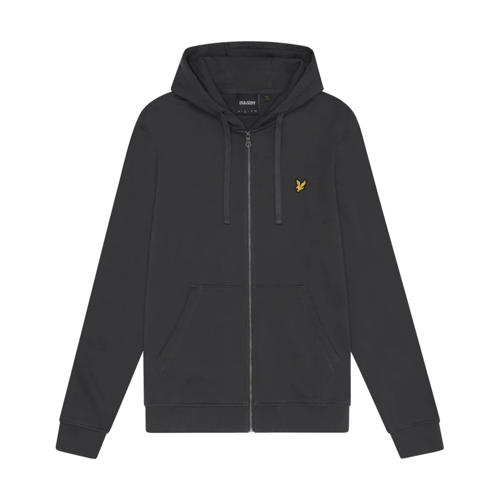 Lyle & Scott Men's Gray Zip-Throughs, 2XL, Zip Through Hoodie