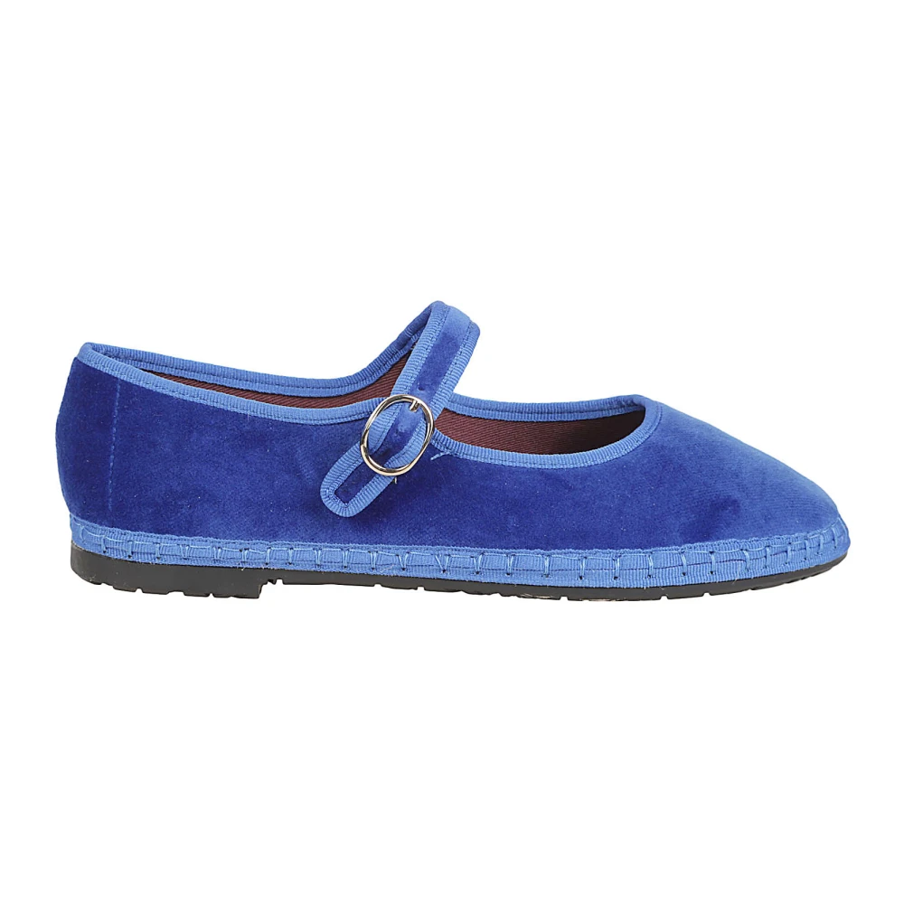 Flabelus Blue Flat Shoes - Female - Ballerina Shoes - 6 Uk - Shoes