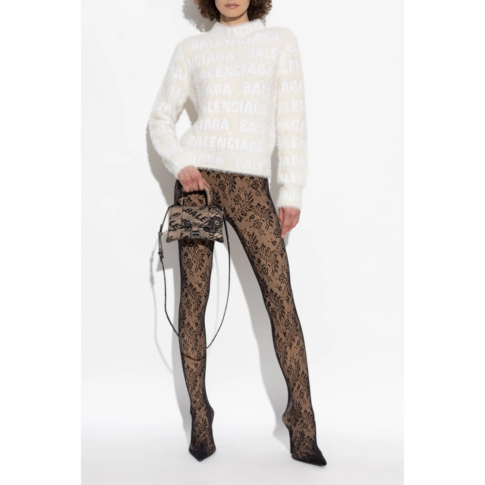 Balenciaga Monogram Sweater Beige Dames