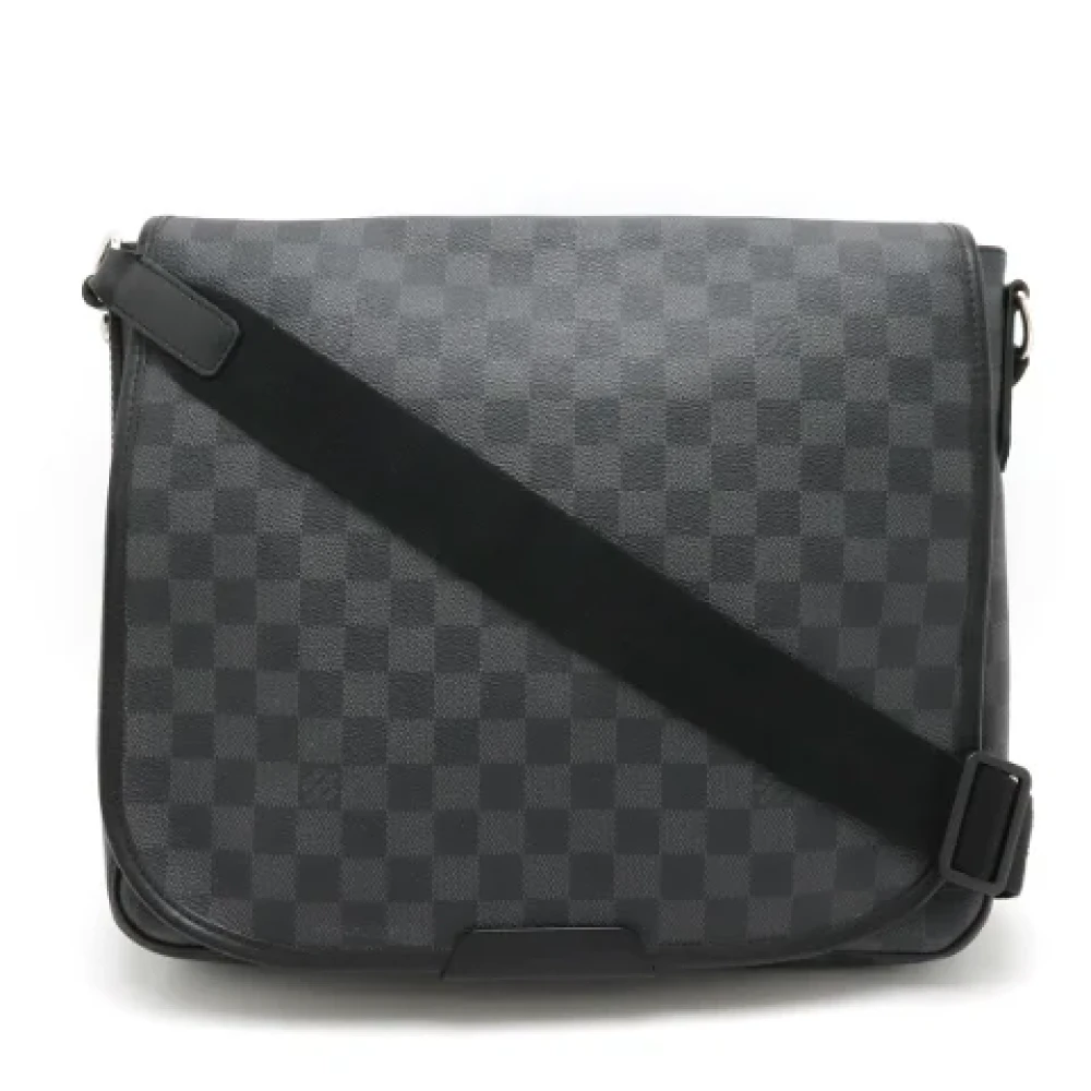Louis Vuitton Vintage Pre-owned Canvas shoulder-bags Black Heren