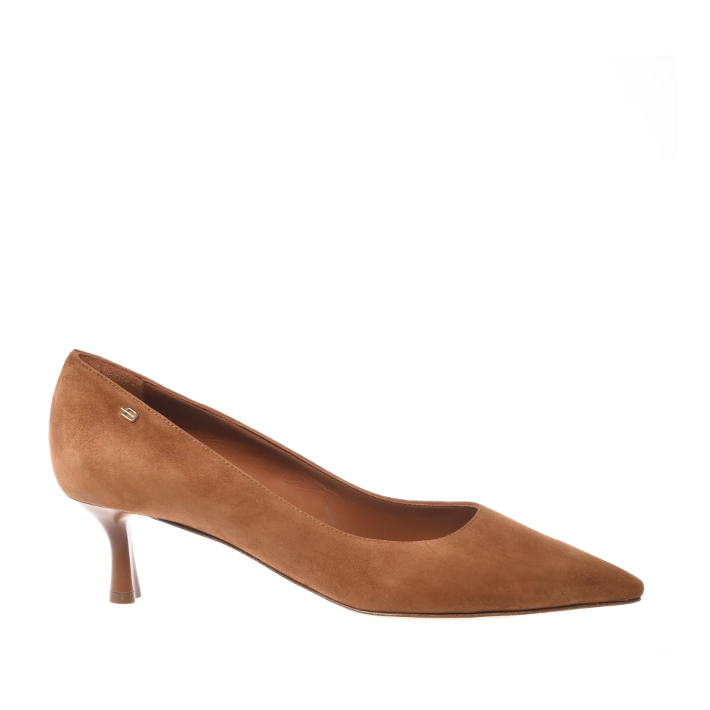 Baldinini Women's Brown Pumps, 3 Uk, Suede Court Heel
