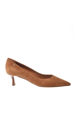 Suede Court Heel