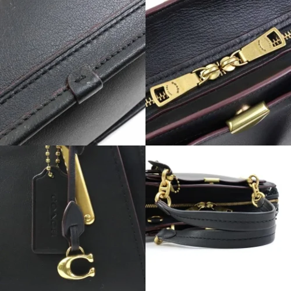 Coach Pre-owned Leather handbags Black Dames