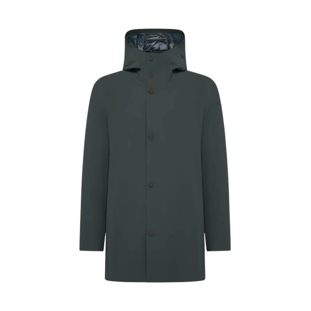 RRD Naadloze Hooded Lange Parka Green Heren