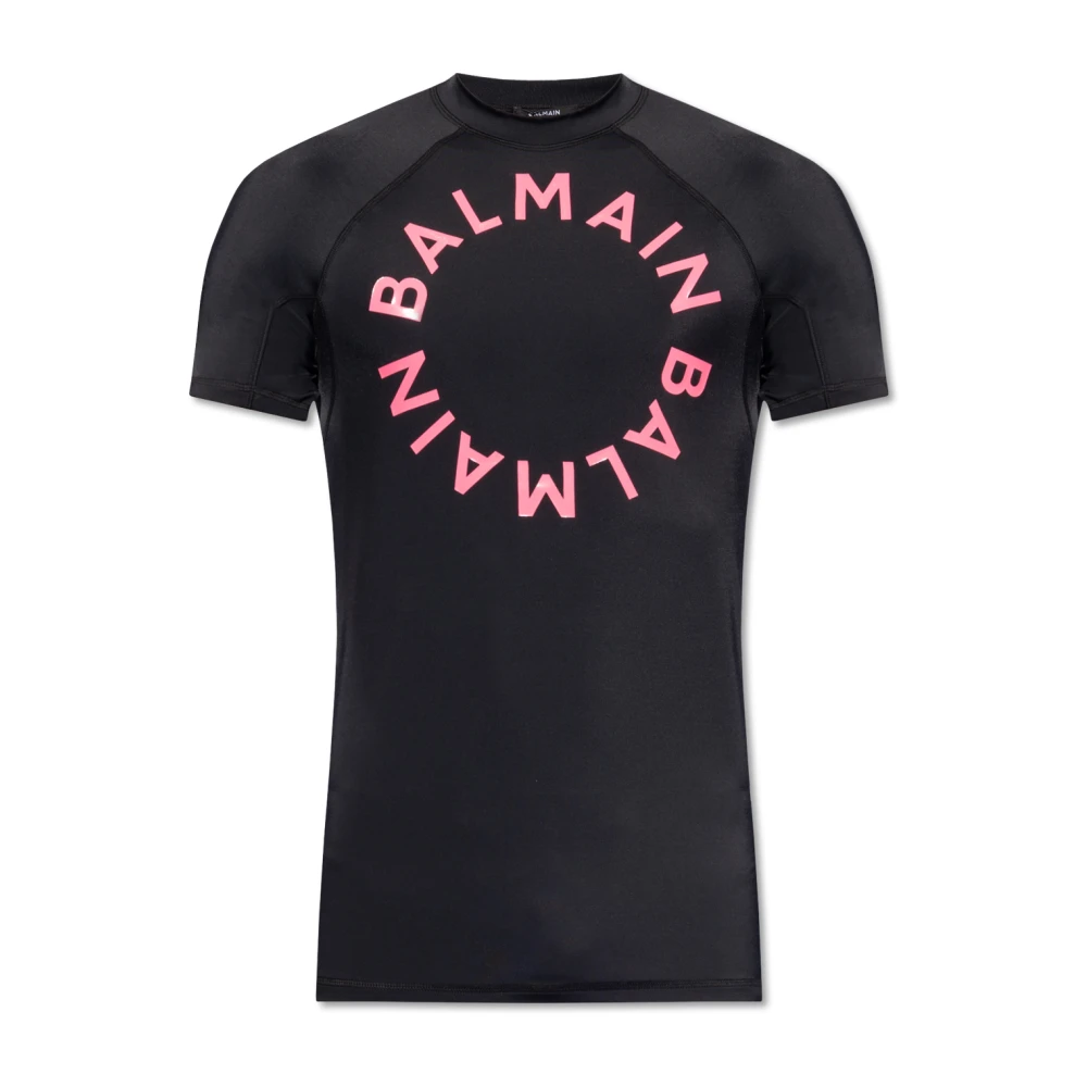 Balmain Zwem T-shirt Black Heren