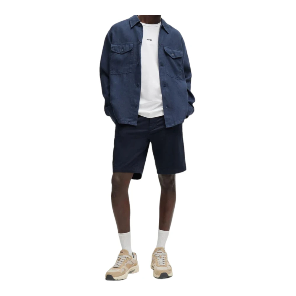 Hugo Boss Chino Shorts Blue Heren