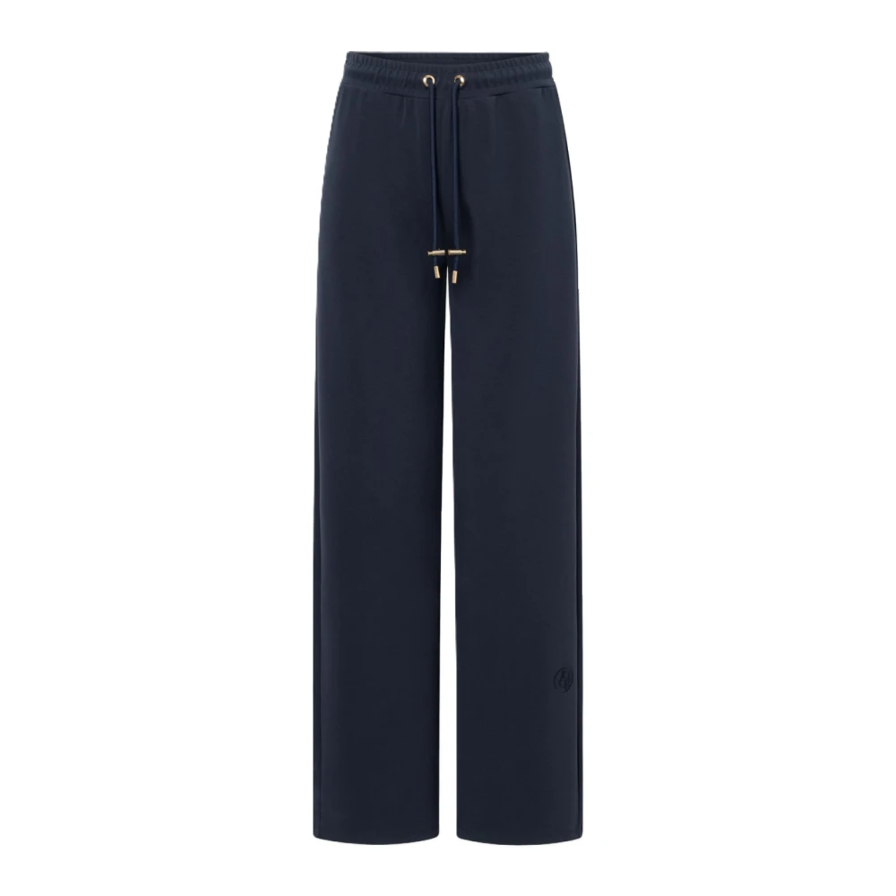 Joop! Donkerblauwe sportieve stijl broek met verstelbare taille Blue Dames