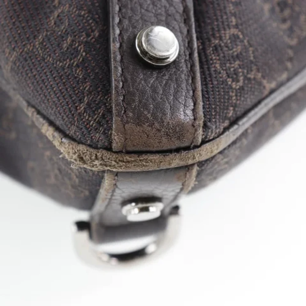 Gucci Vintage Pre-owned Canvas crossbody-bags Brown Dames