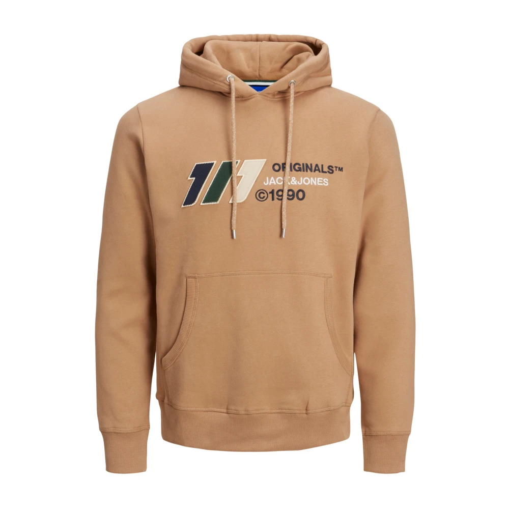 Jack & Jones Men's Brown Hooded Sweatshirt Jack Jones Slope - Hoodies - M - Sweatshirts & Hoodies