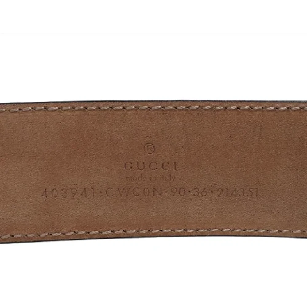 Gucci Vintage Pre-owned Leather belts Black Heren