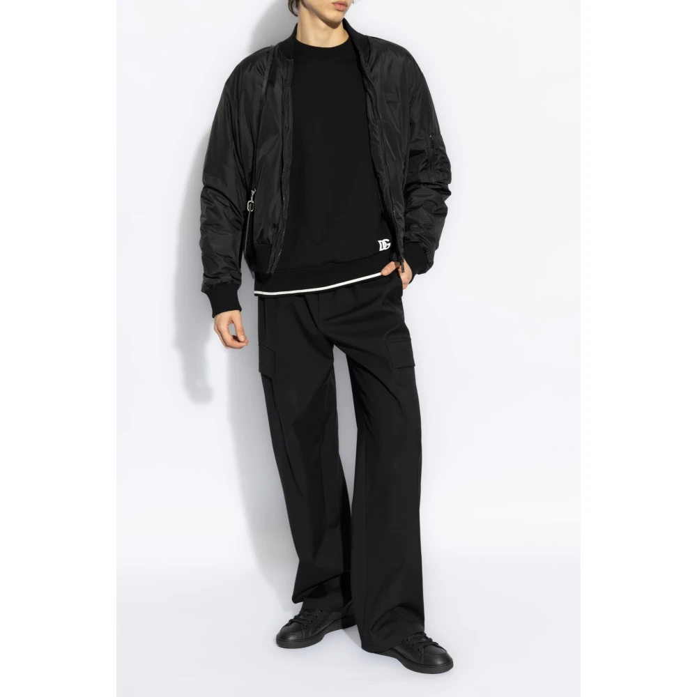 Dolce & Gabbana Gedrukte sweatshirt Black Heren