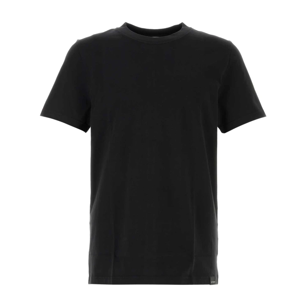 Courrèges Klassiek Zwart Katoenen T-shirt Black Heren