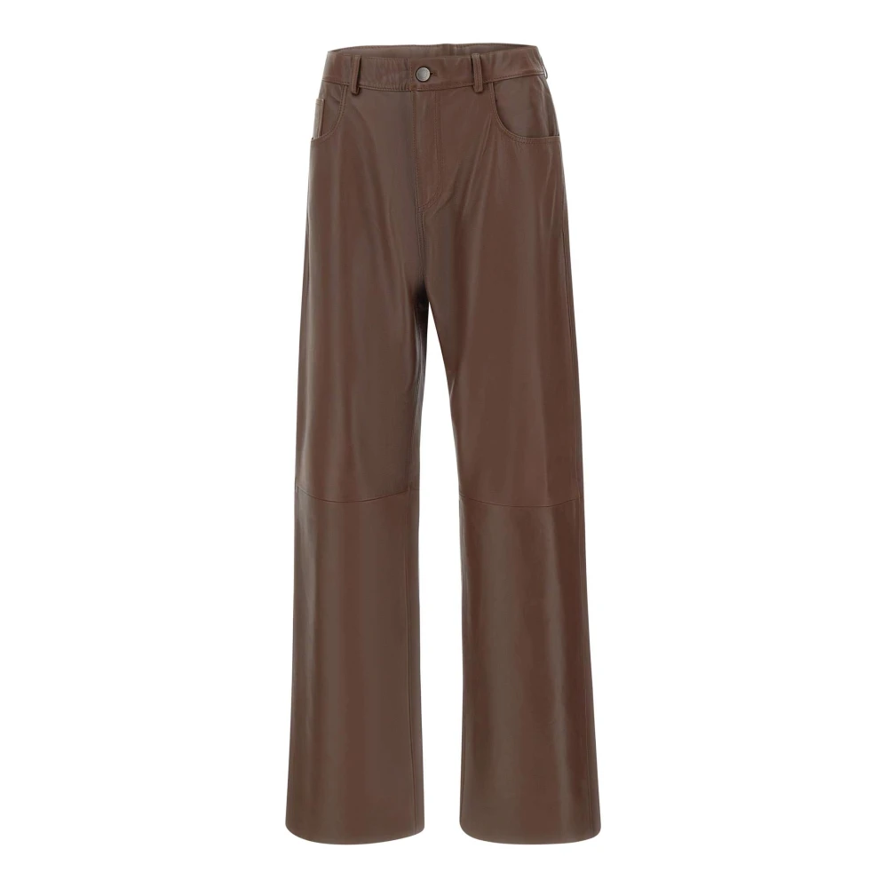Haikure Women's Brown Bonnie Leather Trousers