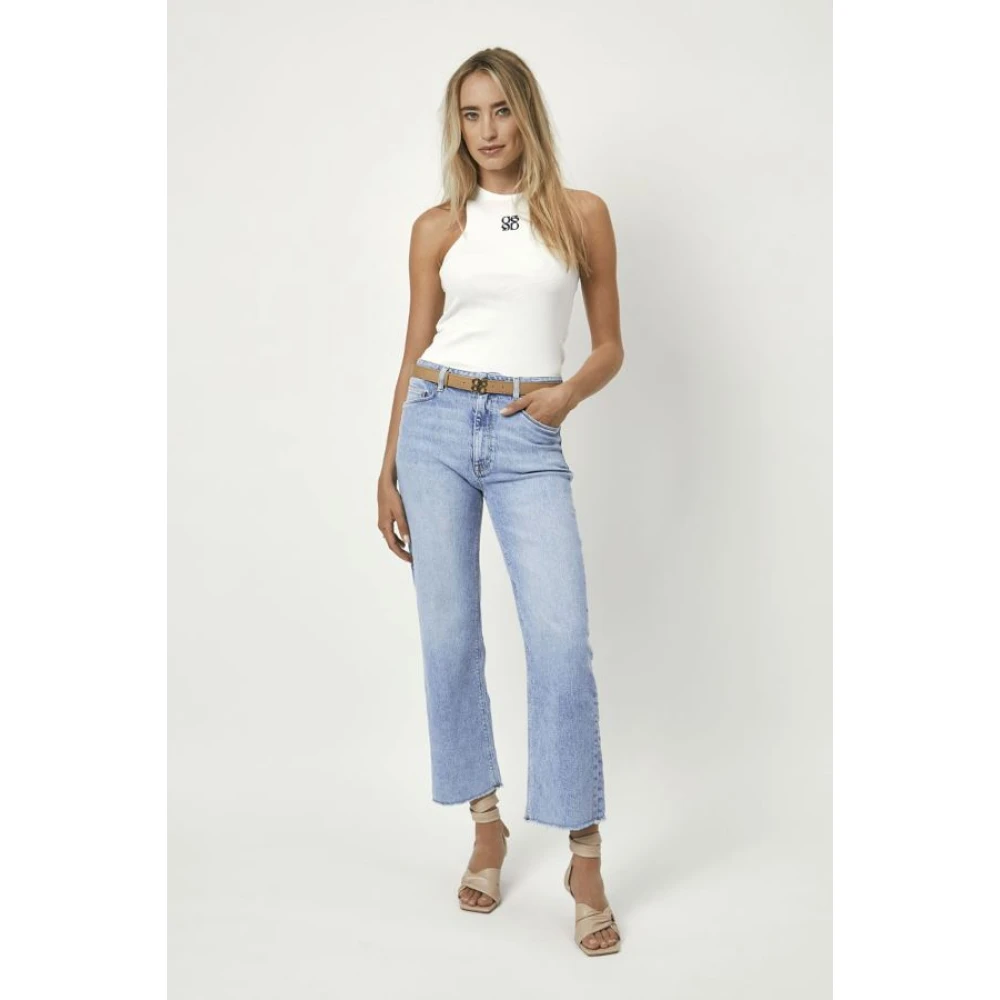 Dante 6 Logo Tanktop in katoenmix White Dames
