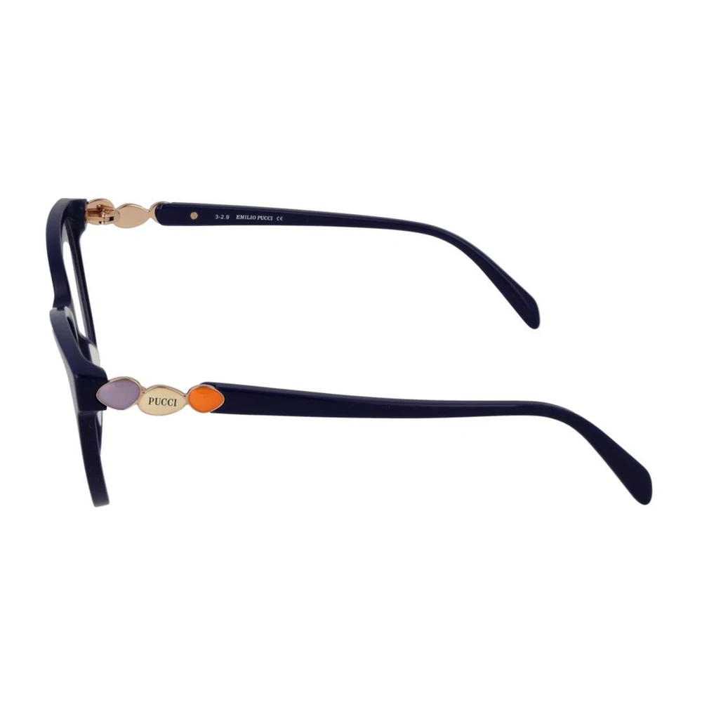 EMILIO PUCCI Blauwe Cat Eye Optische Frames Blue Dames
