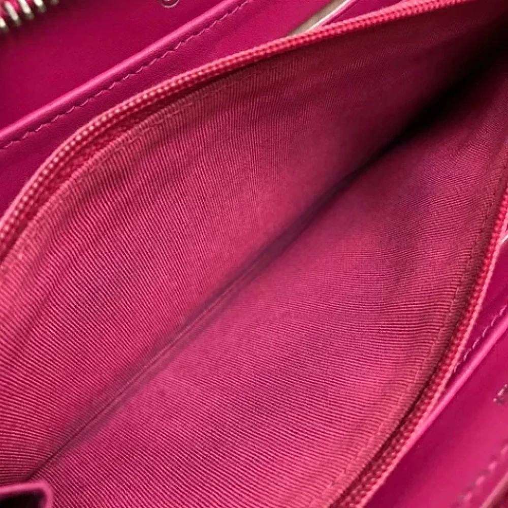 Chanel Vintage Pre-owned Leather wallets Pink Dames