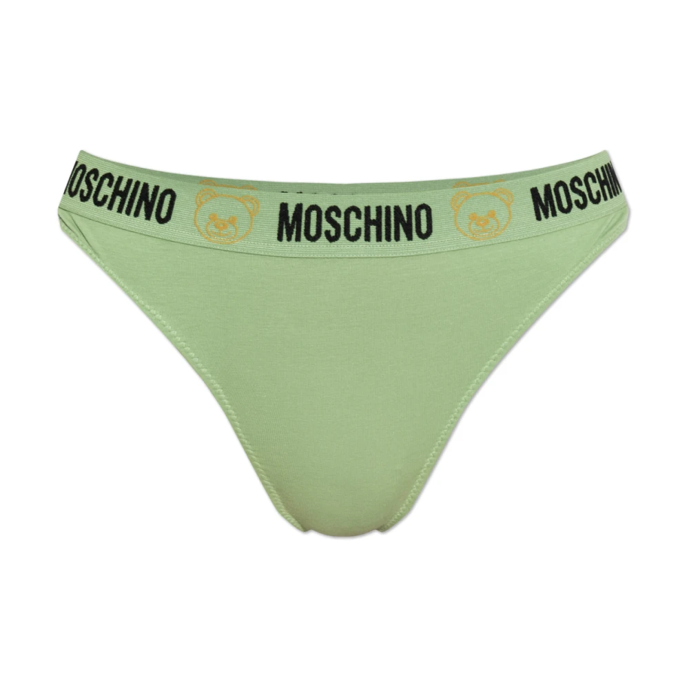 Moschino Logo string Green Dames