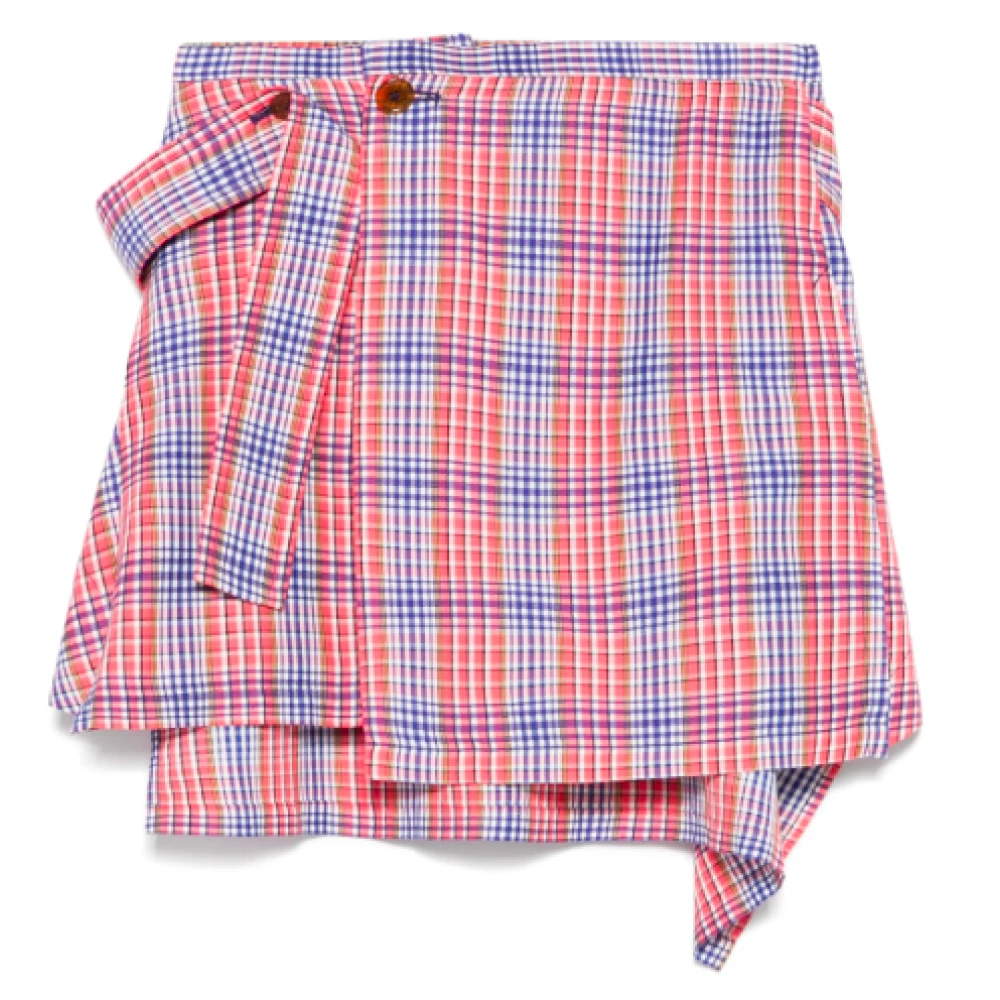 Vivienne Westwood Rood Blauw Meghan Kilt Red Dames