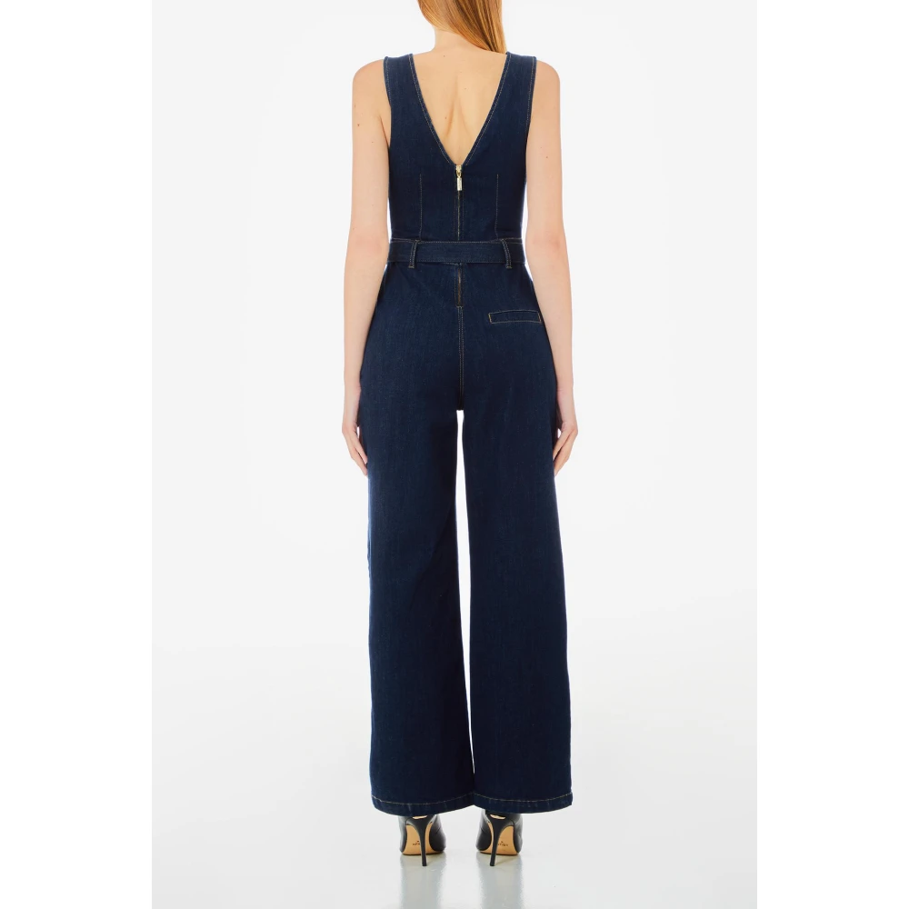 Liu Jo Denim Cult Jumpsuit Blue Dames