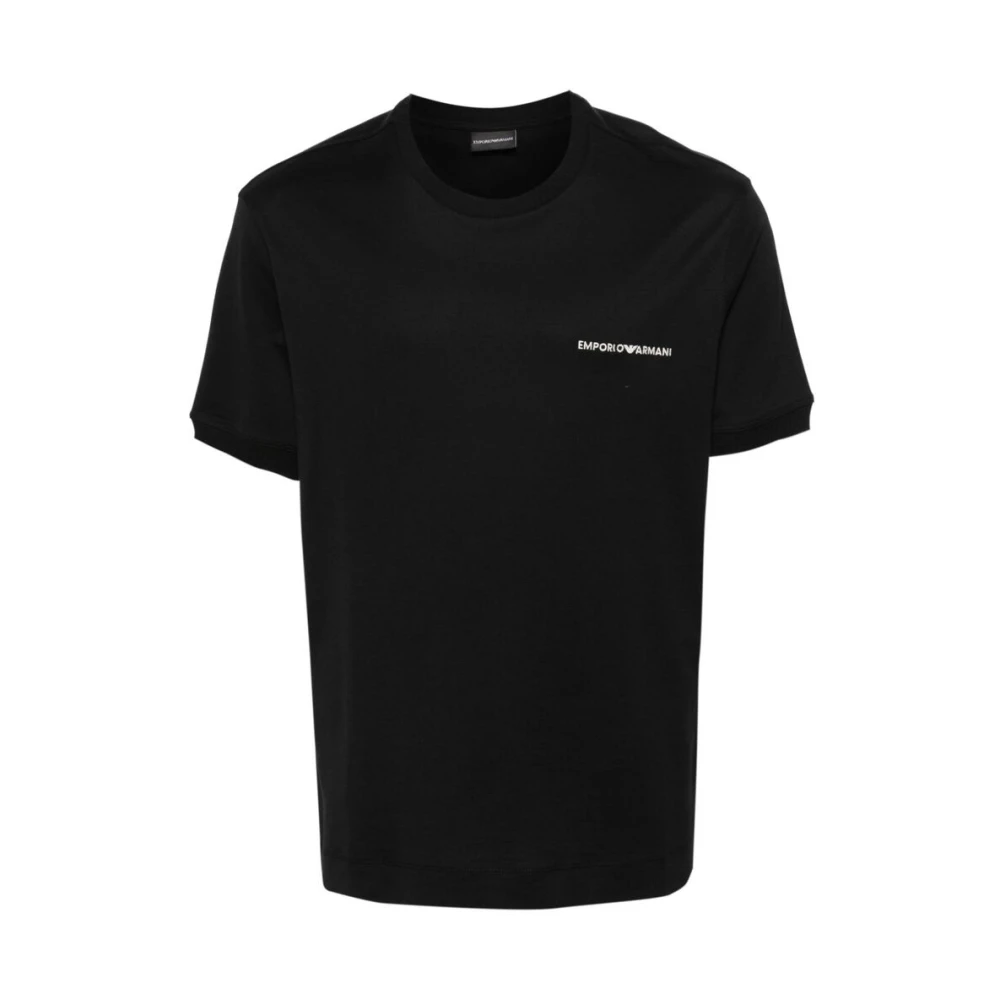 Emporio Armani Logo T-shirt Black Heren