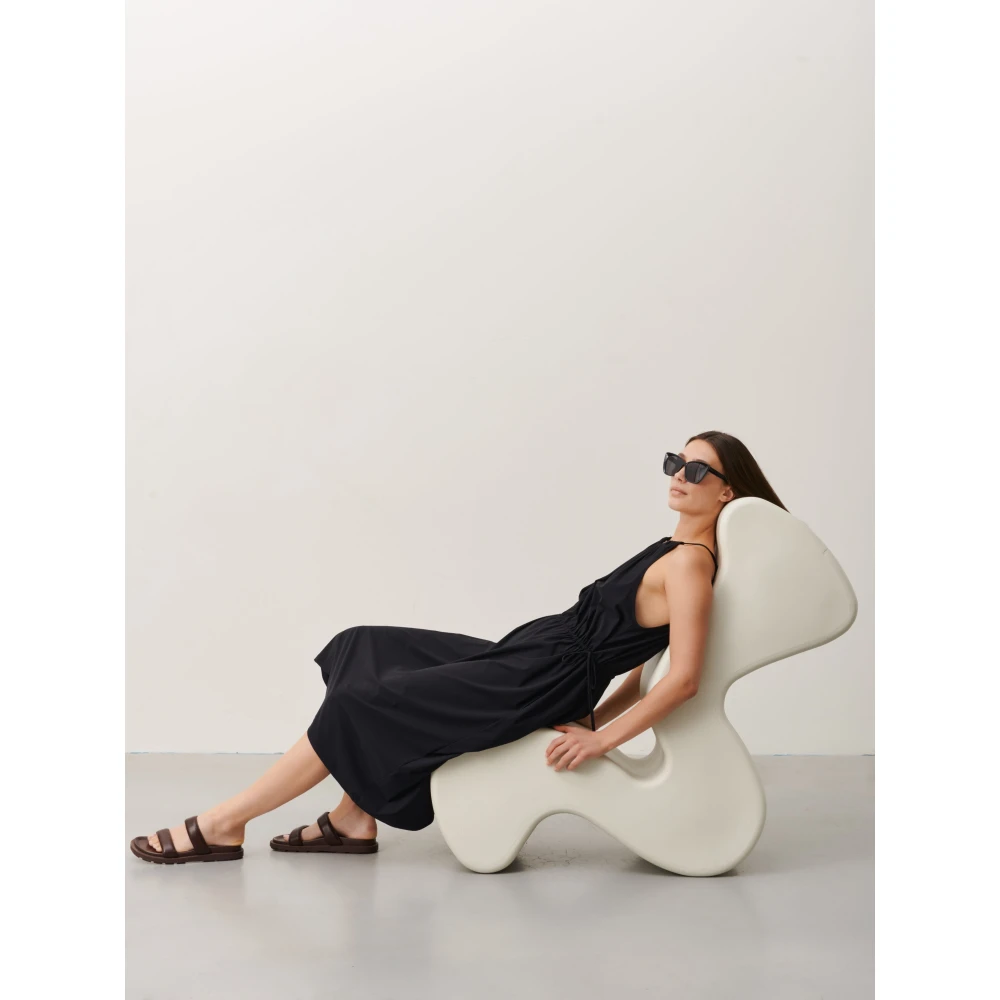Jane Lushka Zomer Chic Victoria Jurk Zwart Black Dames
