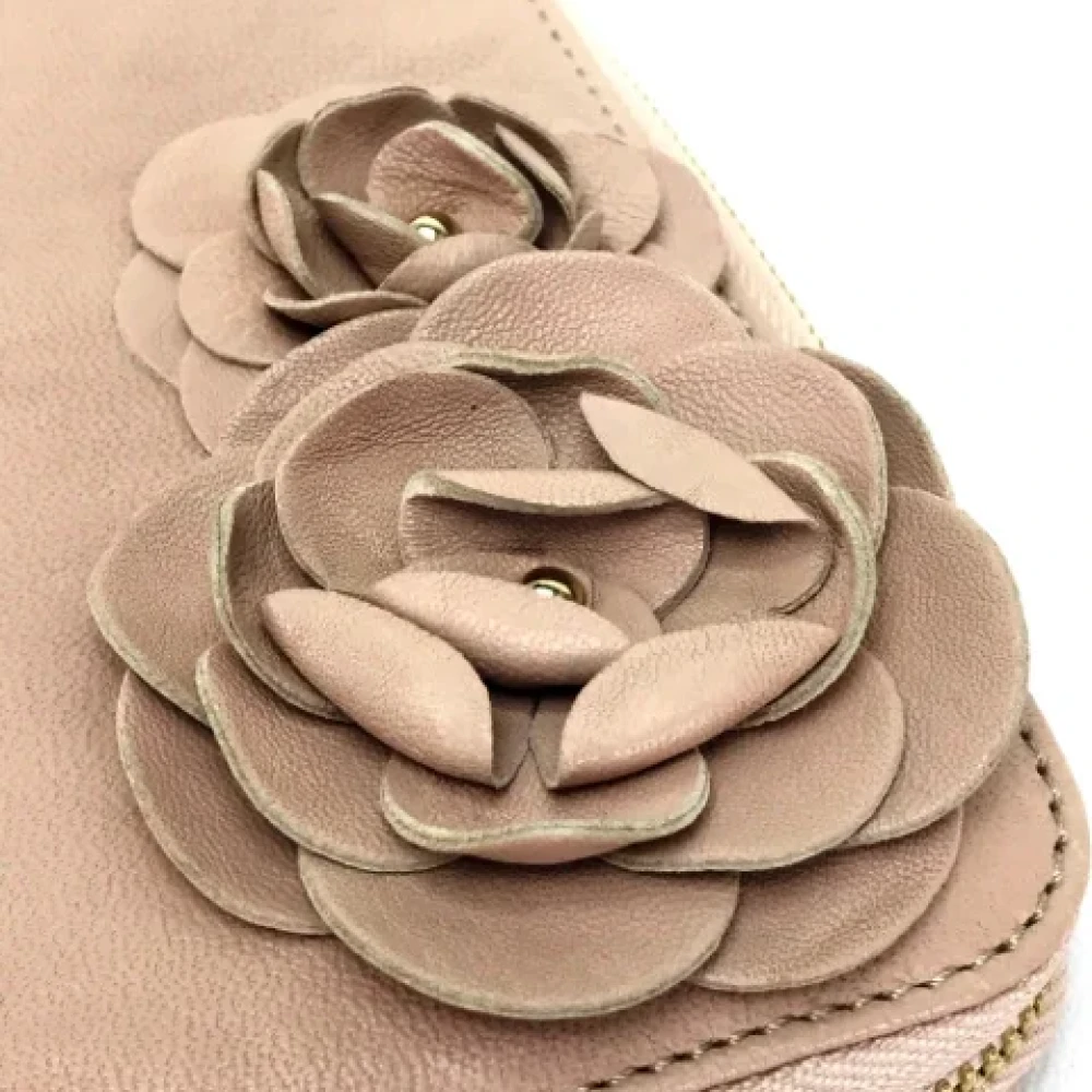 Jimmy Choo Pre-owned Leather wallets Beige Dames