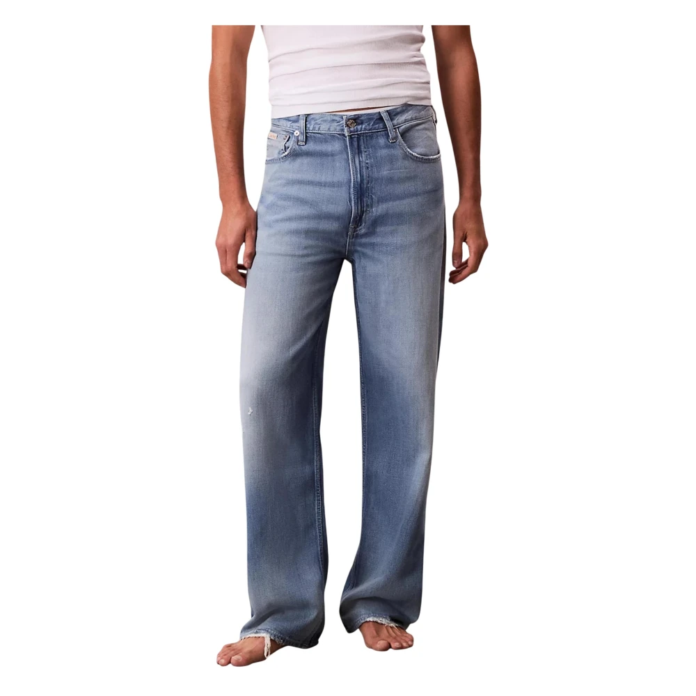 Calvin Klein Jeans , Straight Fit Jeans, Male, Blue, W34 L32, Baggy J Lv04rc735g