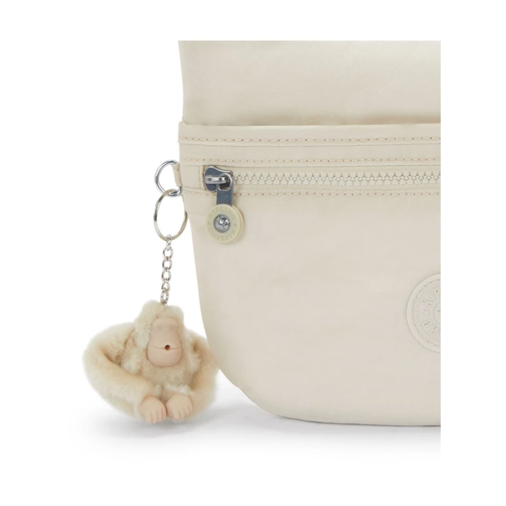Kipling Compacte Crossbody Tas met Meerdere Zakken Beige Unisex