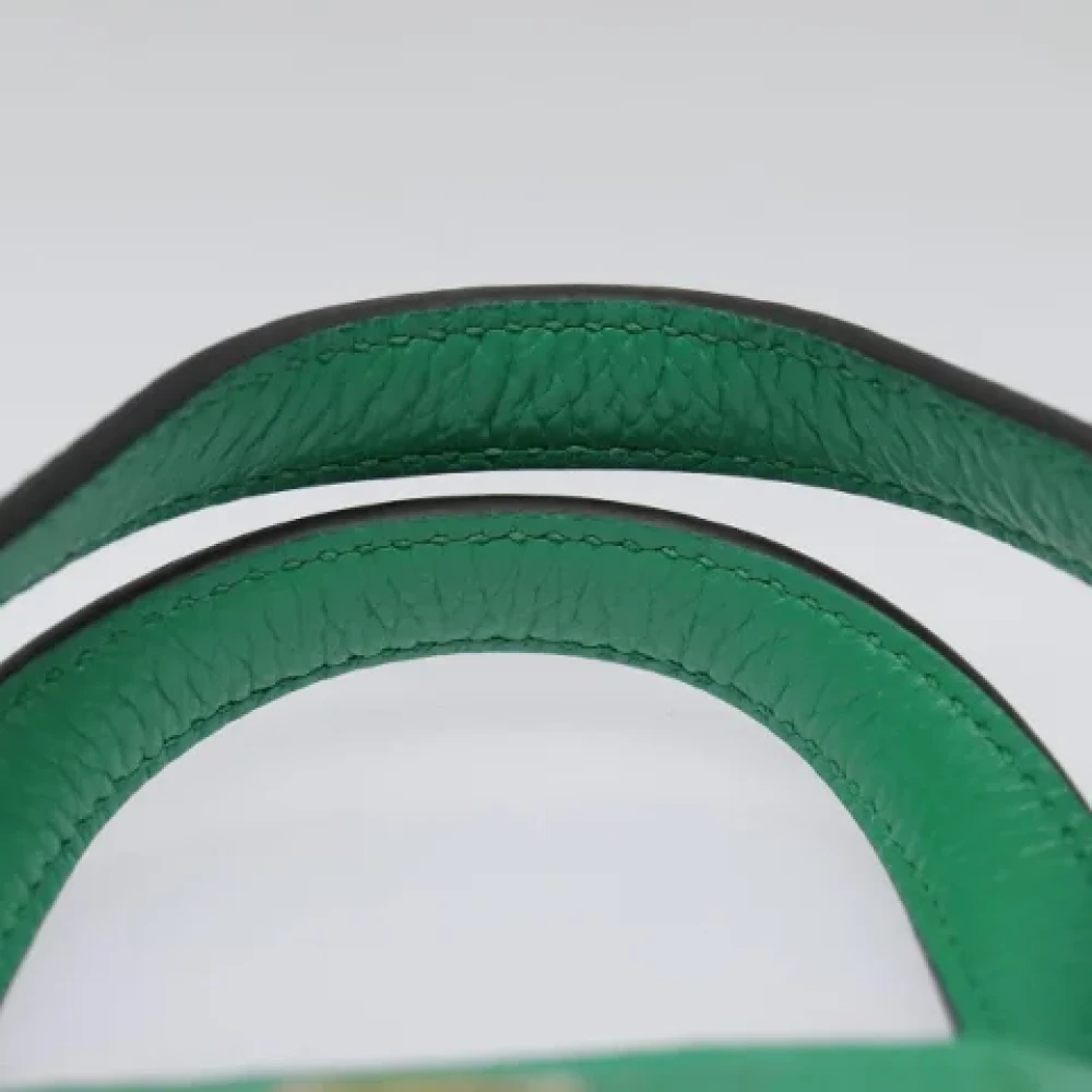 Salvatore Ferragamo Pre-owned Leather handbags Green Dames